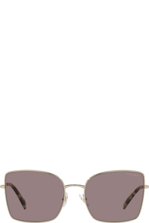 Miu Miu Eyewear Mu 51ws Pale Gold Sunglasses