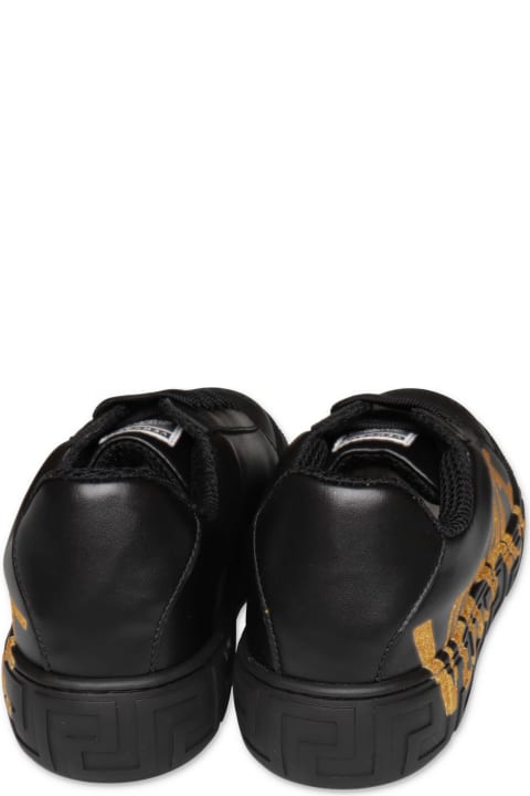 Young Versace Shoes - Nero/oro/bianco