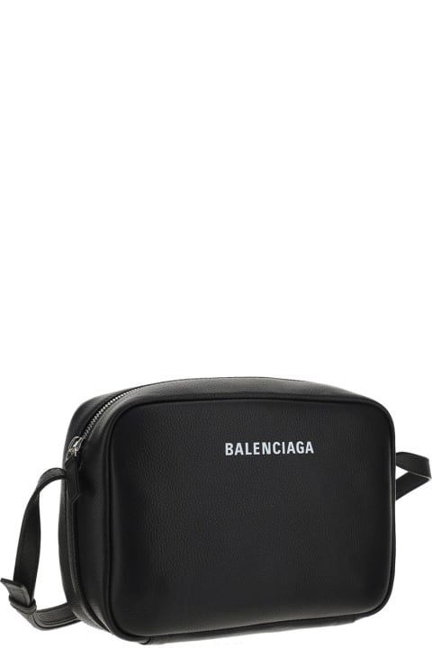 Balenciaga Everyday Shoulder Bag - Black/white/black