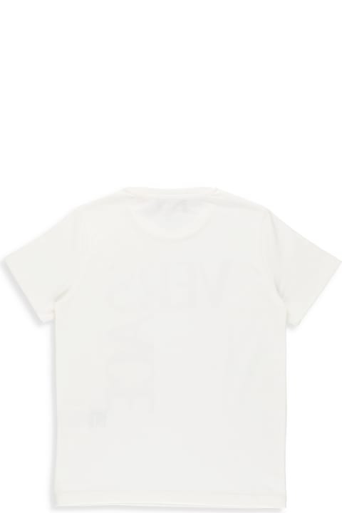 Versace Logo T-shirt - Bianco e Blu