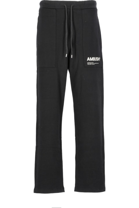 AMBUSH Logo Sweatpants - Black off white