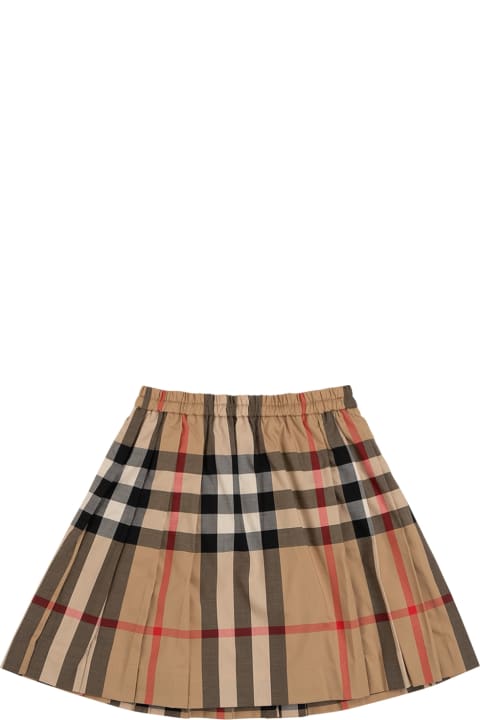 Vintage Check Cotton Skirt