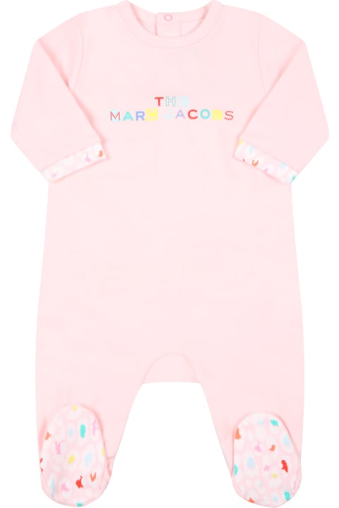 Multicolor Set For Baby Girl With Logo