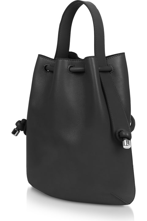 Black Nappa Briony Mini Backpack