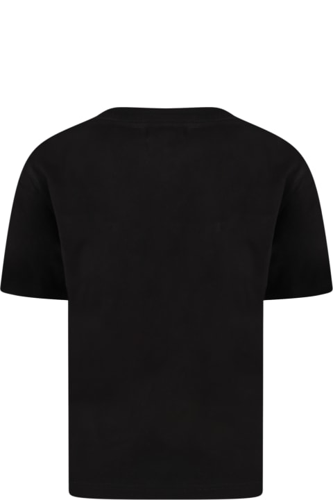 Black T-shirt For Kids With Heart