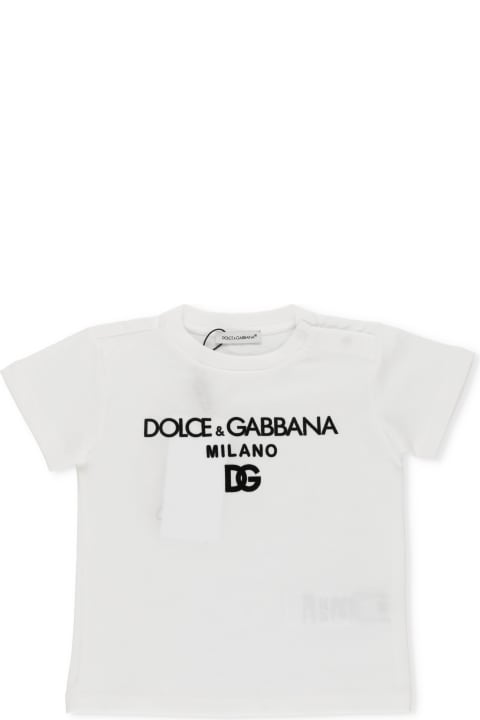 Dolce & Gabbana T-shirt In Cotone - Brown
