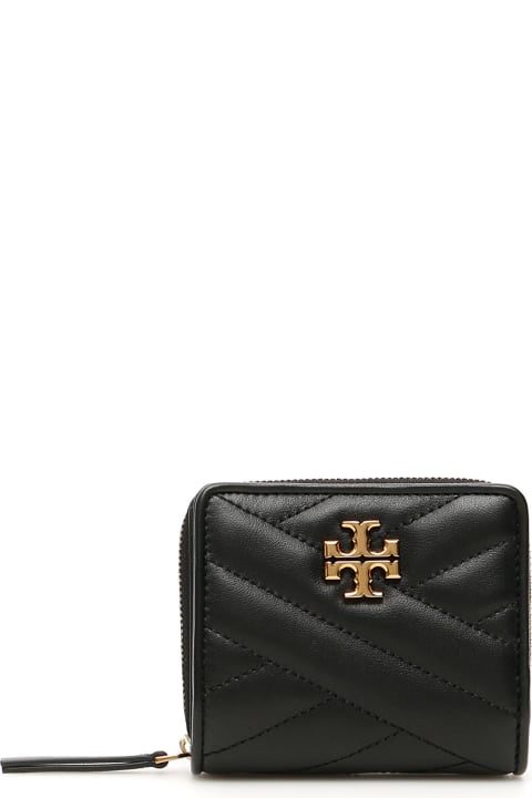 Tory Burch Kira Chevron Bi-fold Wallet - Perfect black