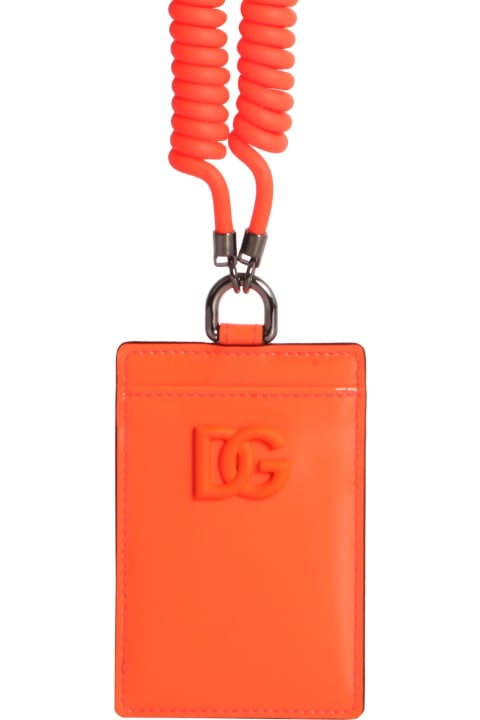 Leather Card Holder With Shoulder Strap