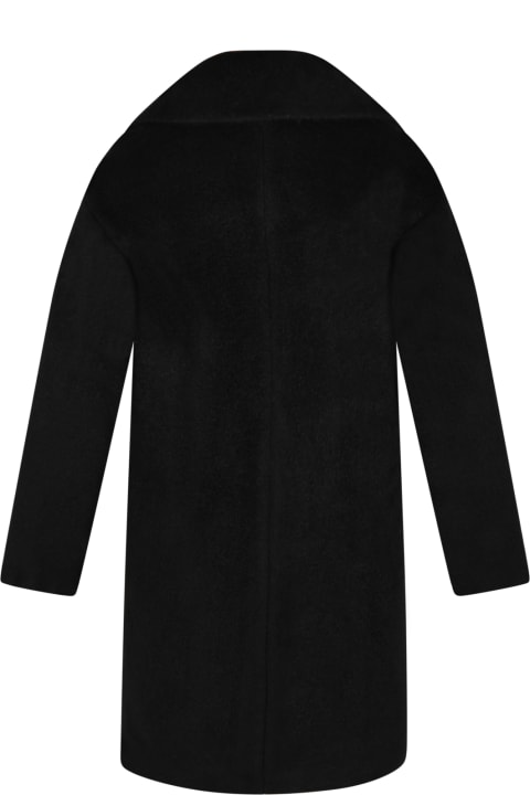 Armani Collezioni Black Coat For Kids - Black