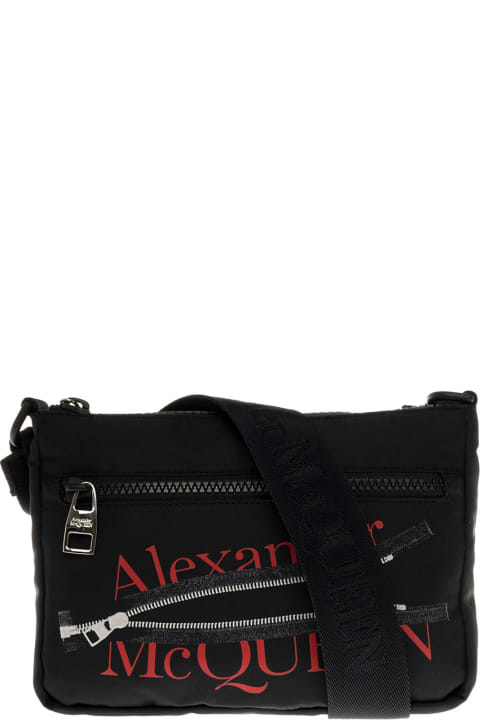 Nylon Crossbody Bag With Logo