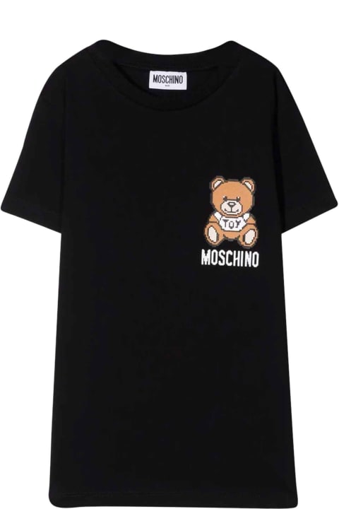 Moschino Black T-shirt With Toy Print - Nero