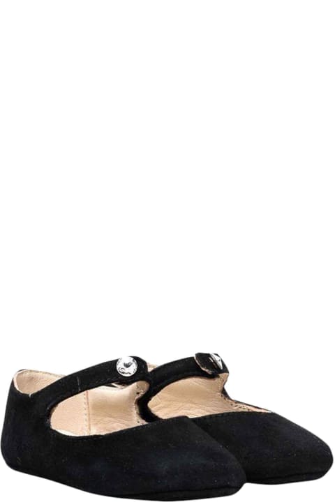 Kids Black Newborn Ballet Flats