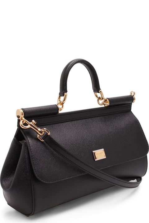 Dolce & Gabbana Small 'sicily' Leather Tote Bag