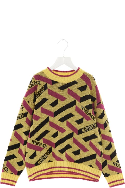 Versace Sweater - Nero/giallo/verde