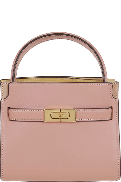 Tory Burch Lee Radziwill Petite Double Bag - Sycamore Rolled Gold