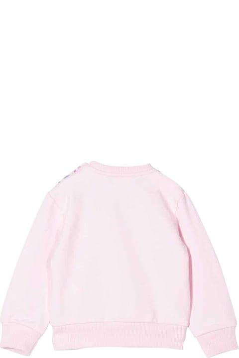 Versace Young Newborn Pink Sweatshirt - Bianco e Nero