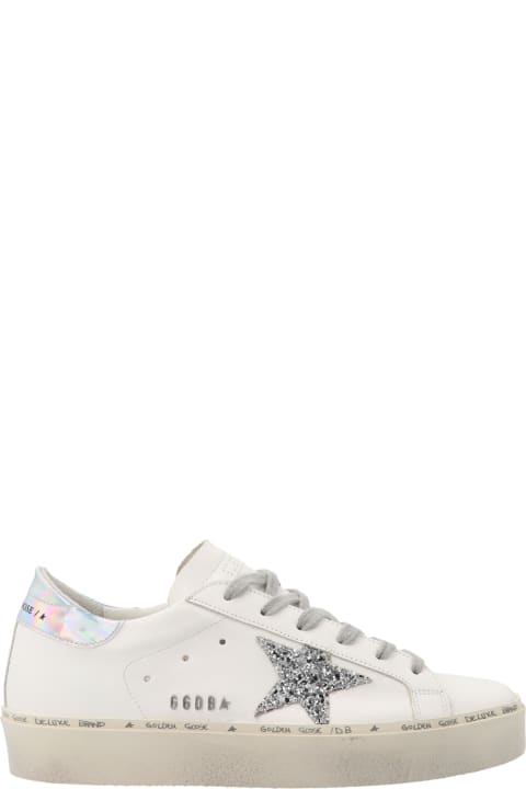 Golden Goose 'hi Star' Shoes - White Ice Orchidp Ink Silver