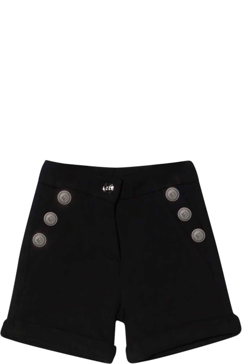 Balmain Black Shorts - White