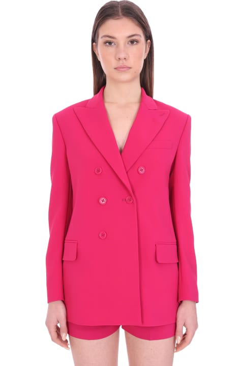 Blazer In Rose-pink Acetate