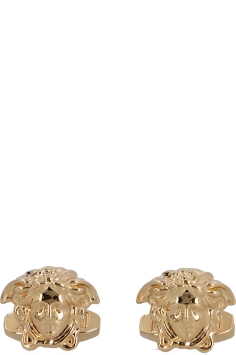 Versace 'medusa' Cuffs - Nero/oro versace