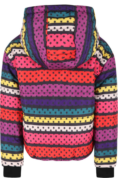 Rykiel Enfant Multicolor Jacket For Girl With Stars - Pink