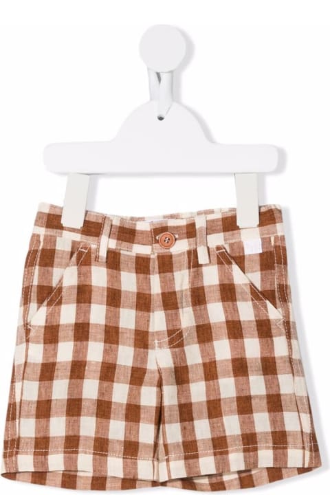 Linen Check Bermuda Shorts