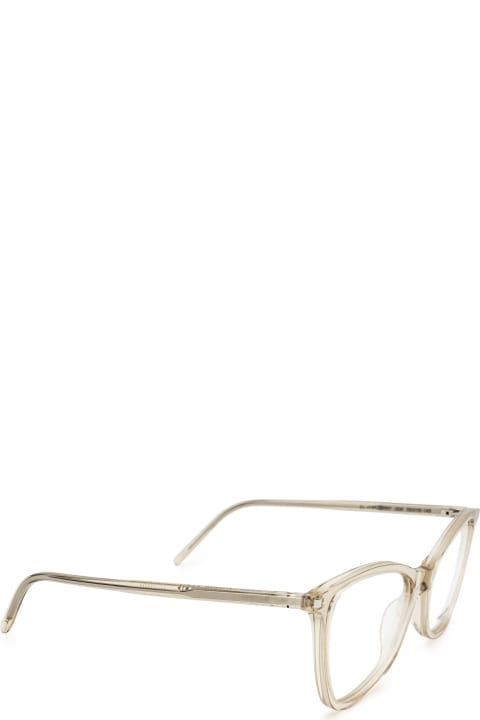Saint Laurent Eyewear Sl 478 Nude Glasses - Black Black Grey