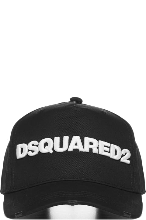 Dsquared2 Hat - White red black