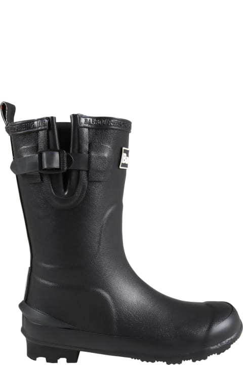 Black Rain-boots For Kids