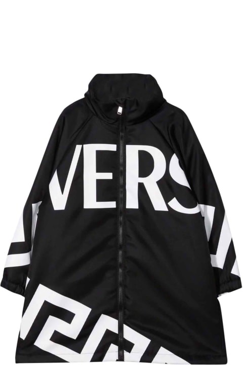 Young Versace Young Black Parka - Nero/oro/bianco