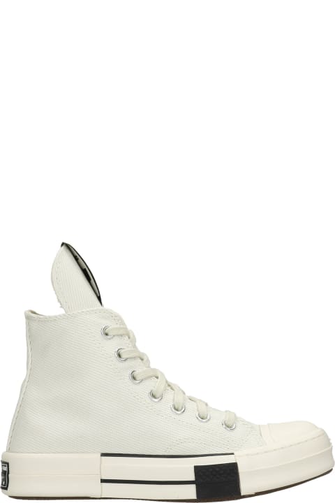 Sneakers In White Canvas