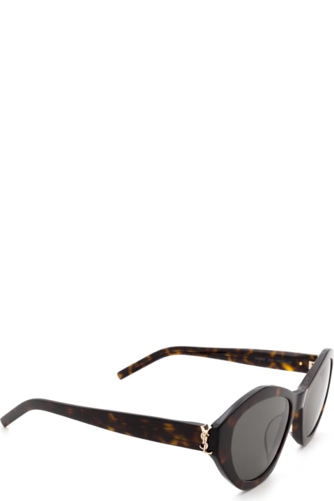 Saint Laurent Eyewear Sl M60 Havana Sunglasses - Silver Silver Grey