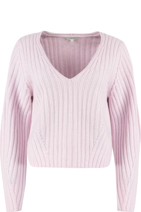 Vince Wool And Cashmere Sweater - White
