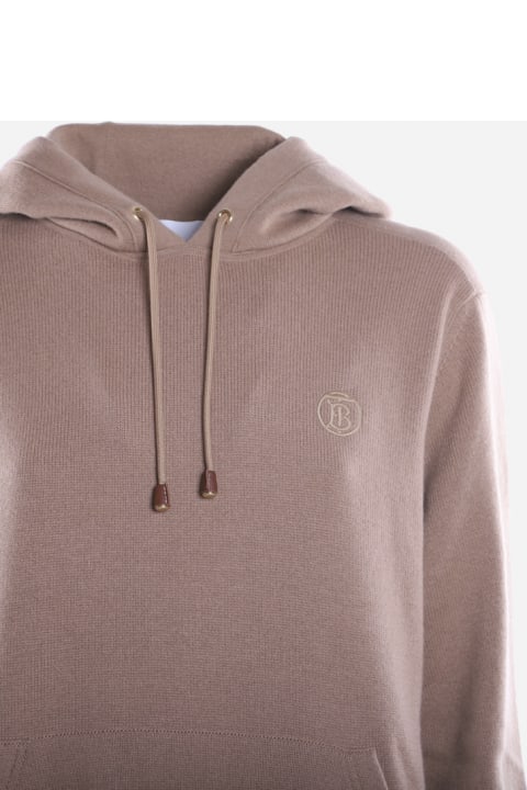 Wool And Cashmere Sweatshirt With Embroidered Monogram