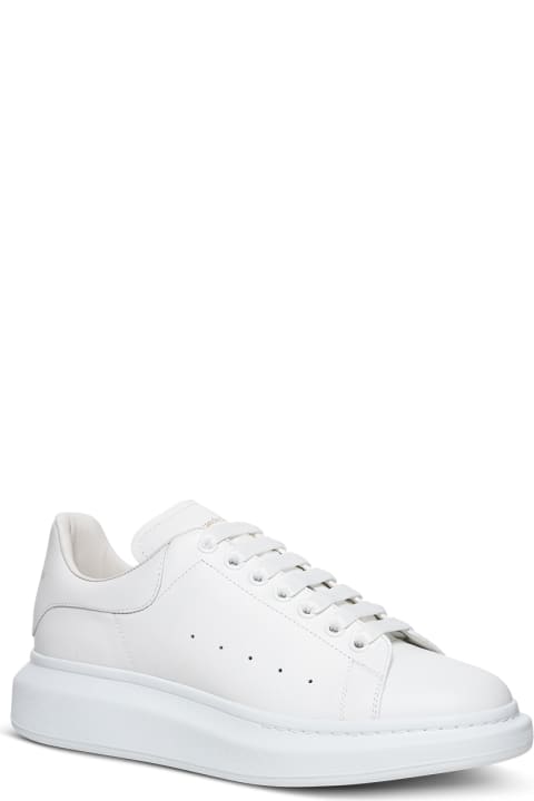 Alexander McQueen Big Sole  White Leather Sneakers - Wh/of.wh/blk/whi/blk