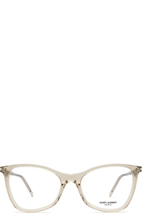 Saint Laurent Eyewear Sl 478 Nude Glasses - Black Black Smoke