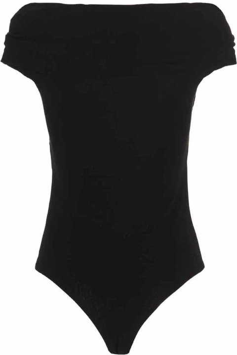 Khaite 'bodysuit Cerise' Top - Black