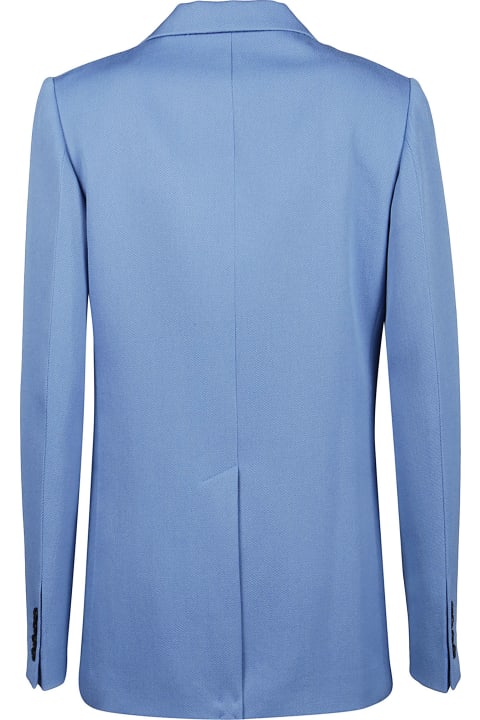 Victoria Beckham Fitted Single Breasted Jacket - Blue