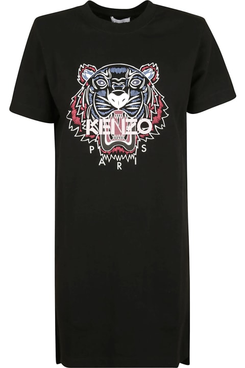Kenzo Tiger Classic T-shirt Dress - Pesca