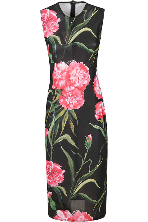 Floral Print Sleeveless Dress