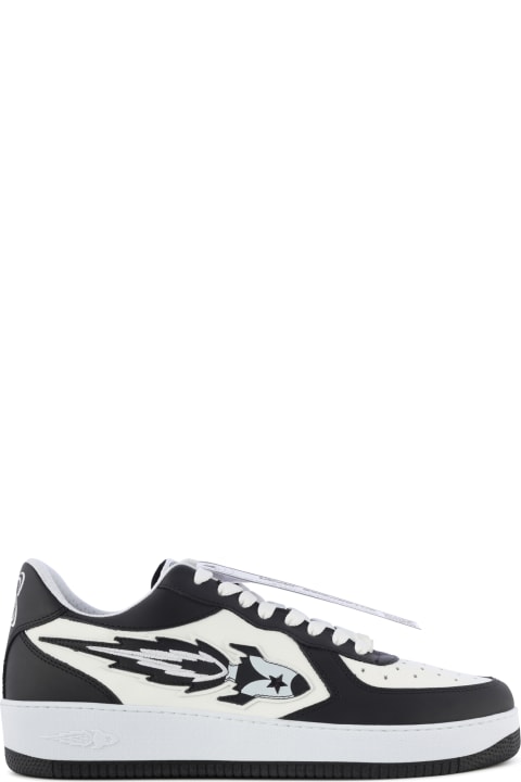 Enterprise Japan 3d W Black White 3d W - Low Sneaker Calf - WHITE