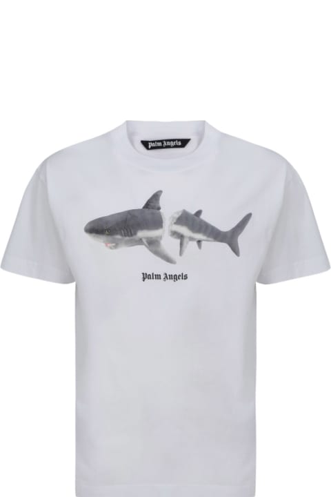 Palm Angels Shark T-shirt - Ecru