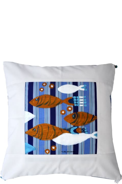 Cotton Hand Painted Indoor Cushion 70x70 cm