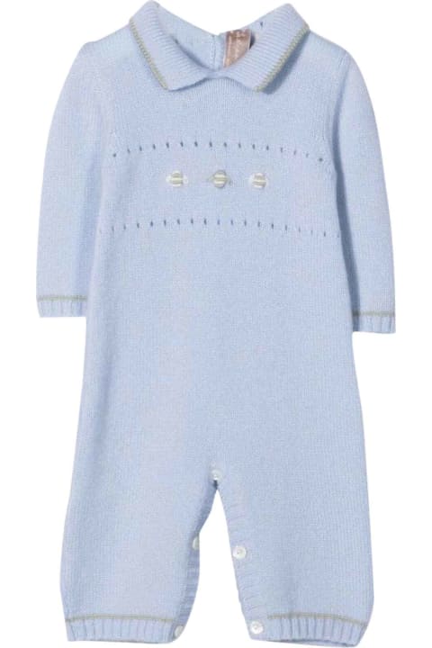 La stupenderia Unisex Light Blue Baby Suit - Grigio