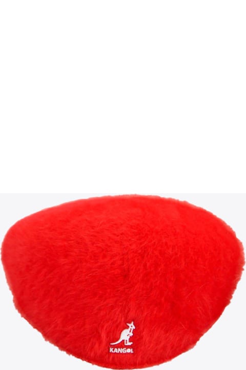 Furgora Red angora wool flat cap - Furgora