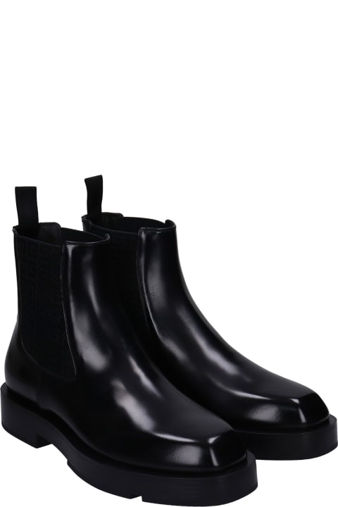 Ankle Boots In Black Leather