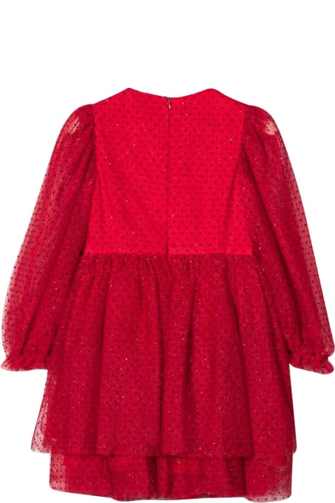 Simonetta Girl Red Dress - Multicolor