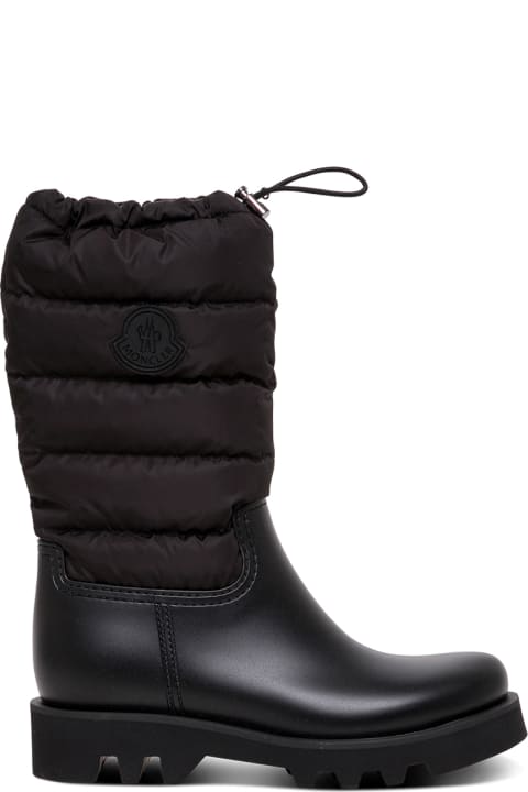 Moncler Ginette Quilted Rain Boots - Black 