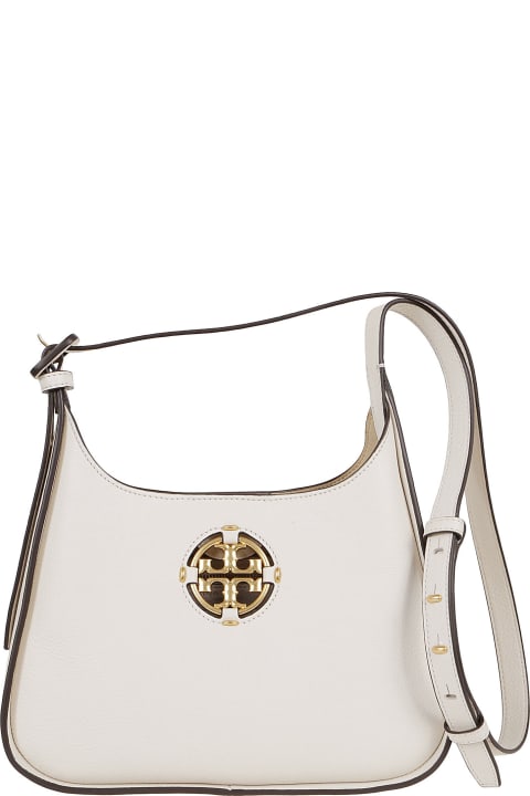 Tory Burch Miller Small Hobo - TORY GOLD NEW IVORY (White)