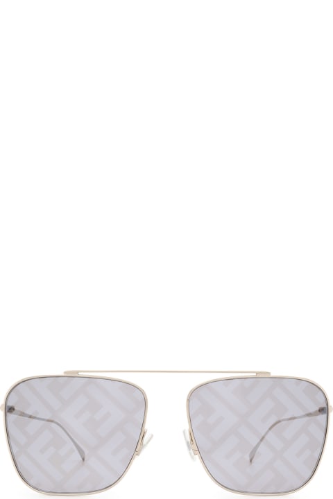 Fendi Eyewear Ff 0406/s Silver Sunglasses - 2F7MD GOLD GREY